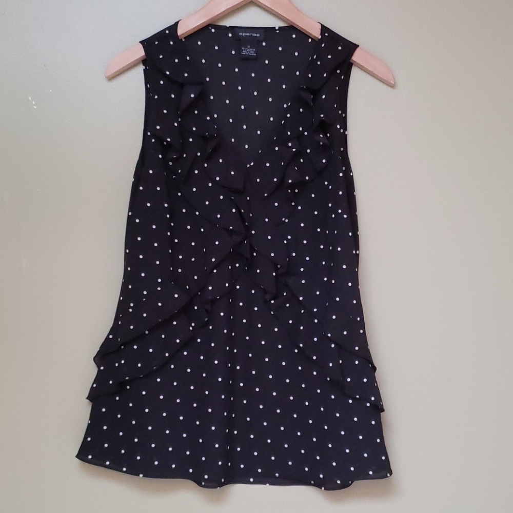 🌻BUNDLE 2/$20🌻 Spense Polka Dot Dress Shirt M